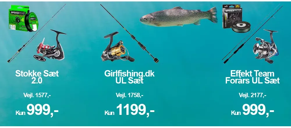 Køb fiskegrej, outdoor udstyr billigt online