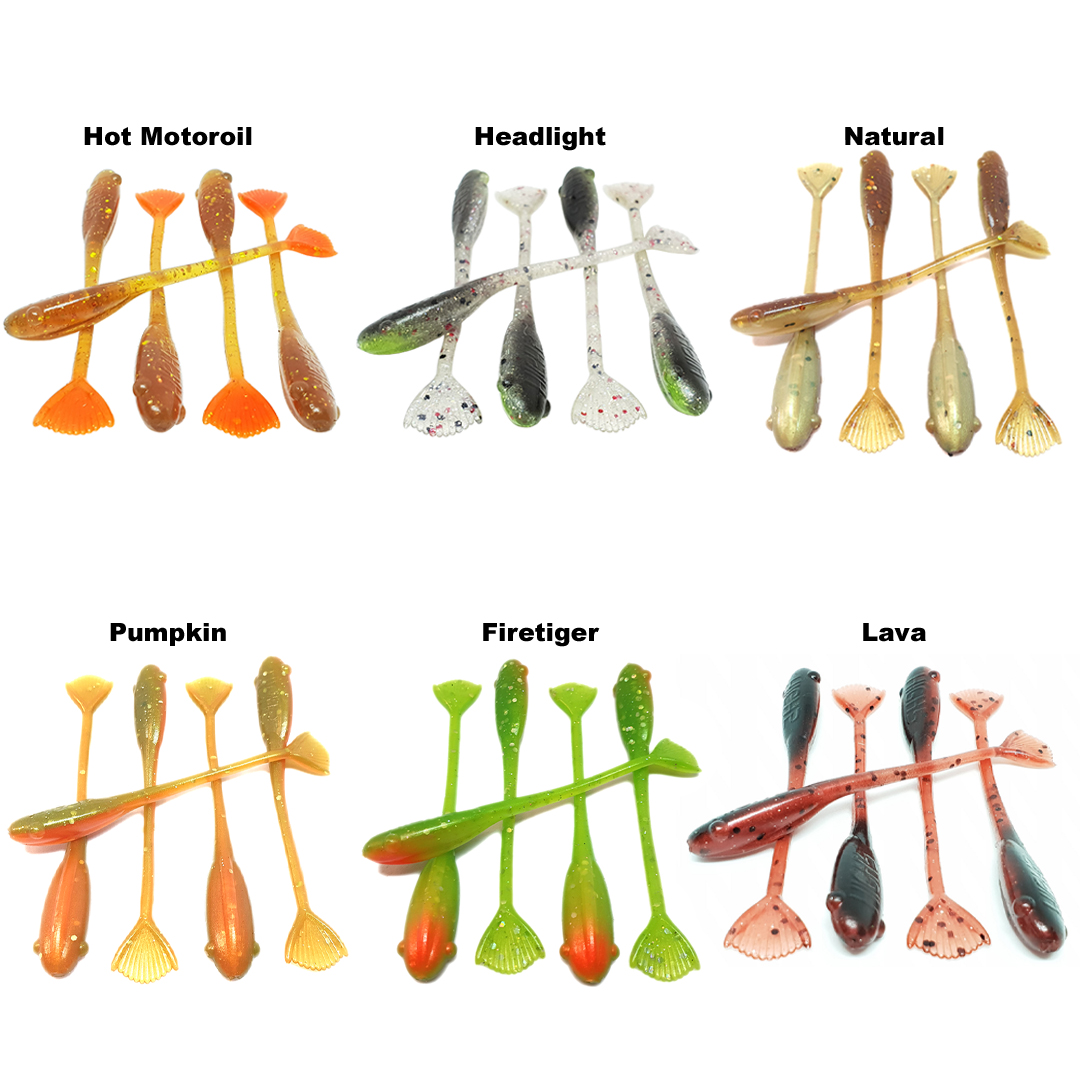 High5Lures Drop9 6-pack Pumpkin - Aborre