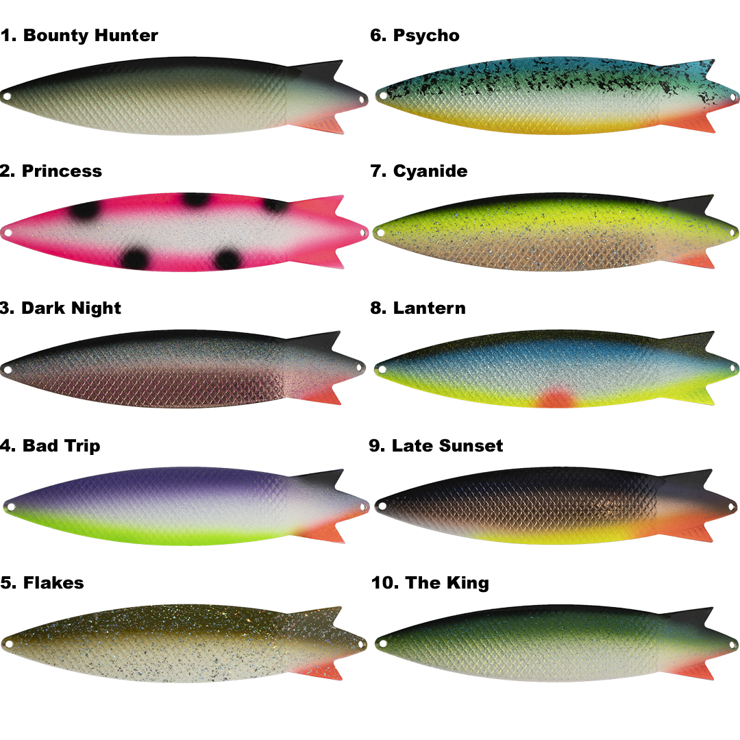 Abu Garcia - ABU Toby Magnum 60g Håndmalede i Danmark 4 .Bad Trip - Blink