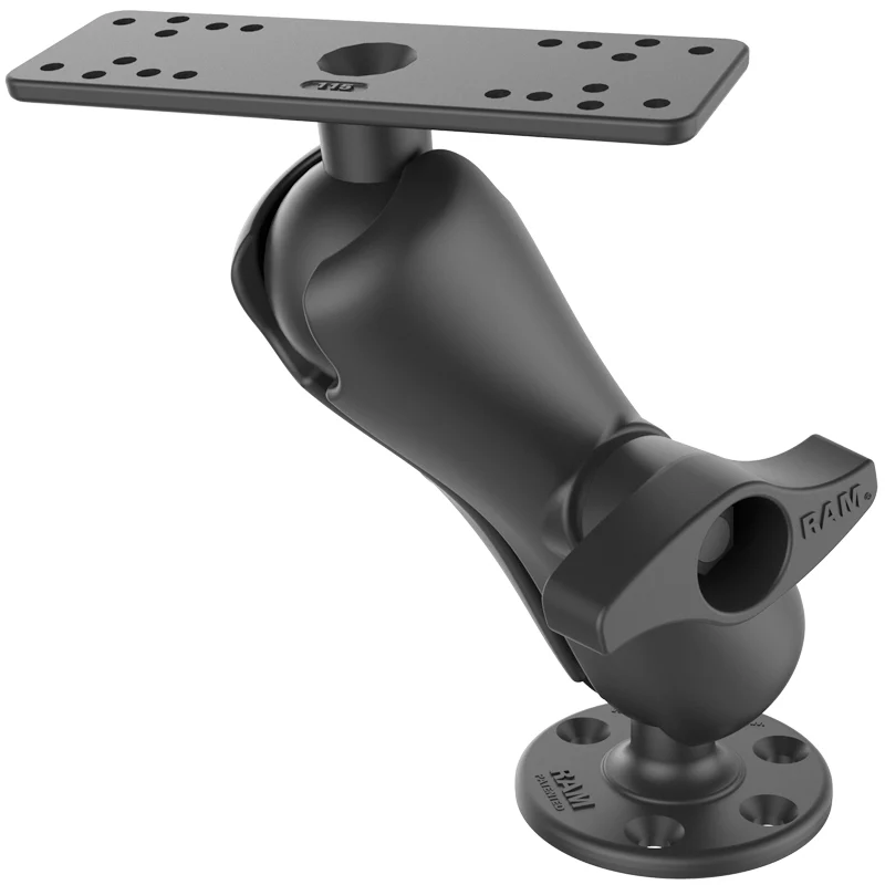 RAM Mounts - RAM Komplet Monteringsbeslag Medium D-Kugle - Transducerpole og ekkolodsbeslag