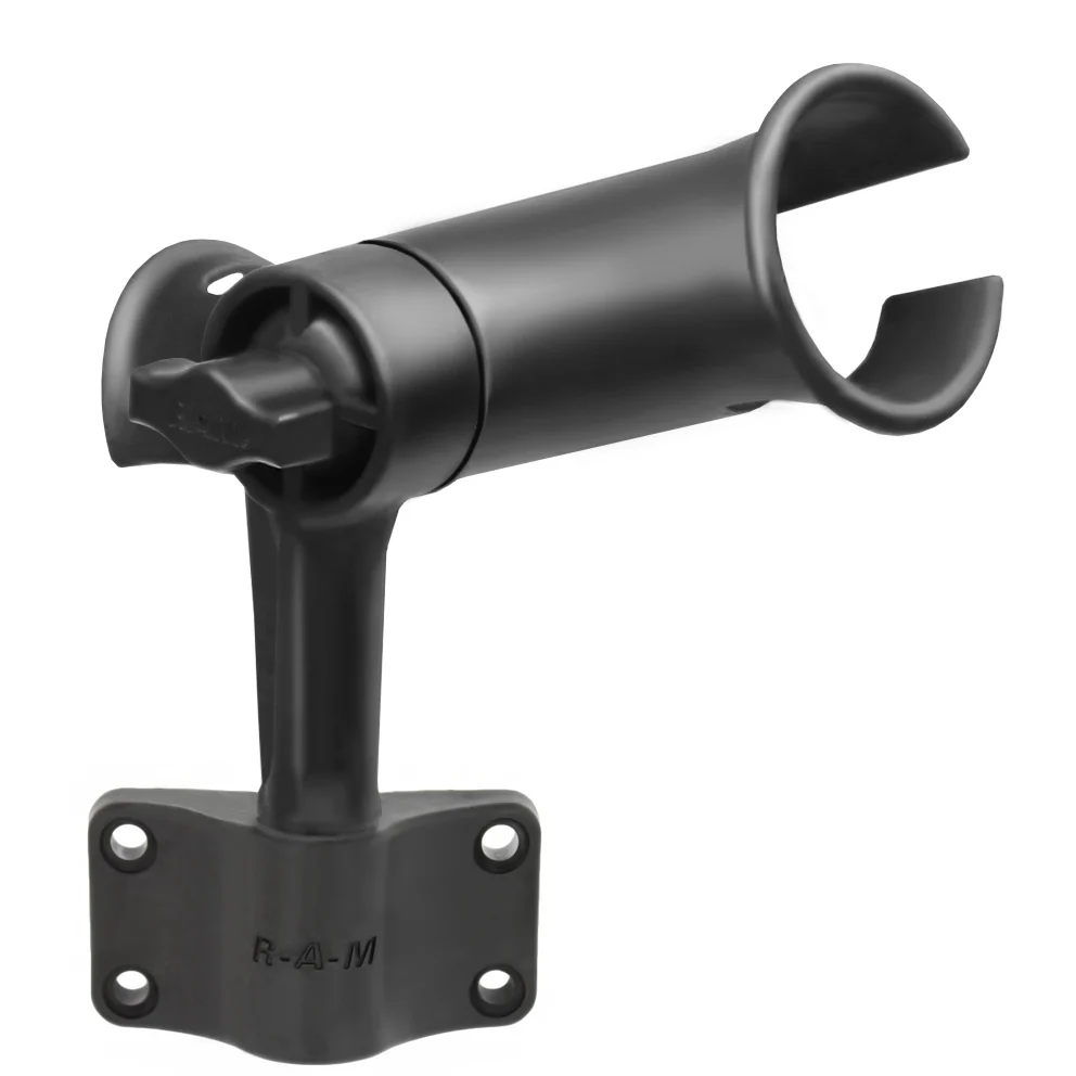 RAM Mounts - RAM Tube Jr. Stangholder Med Bulkhead Base 4" - Stangholder