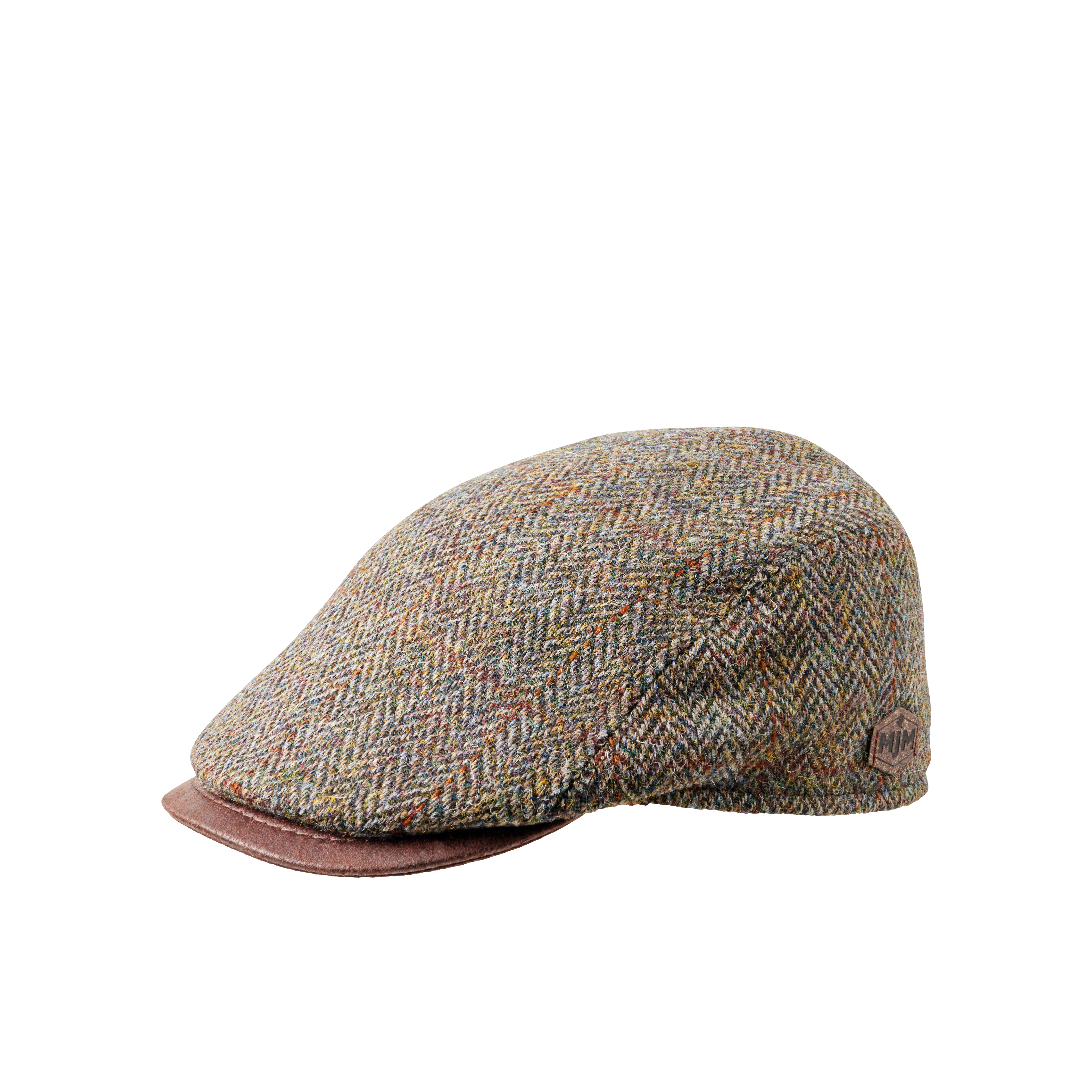 MJM Bang - 32 Harris Tweed kun str. L og Xl XL Green Herringbone - Sixpence