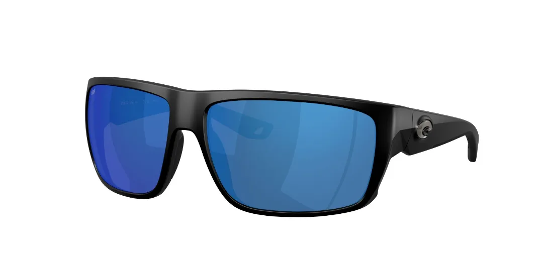 Costa Del Mar Fly Line Polaroid Solbriller Matte Black Polycarbonate Blue Mirror - Fiskebriller