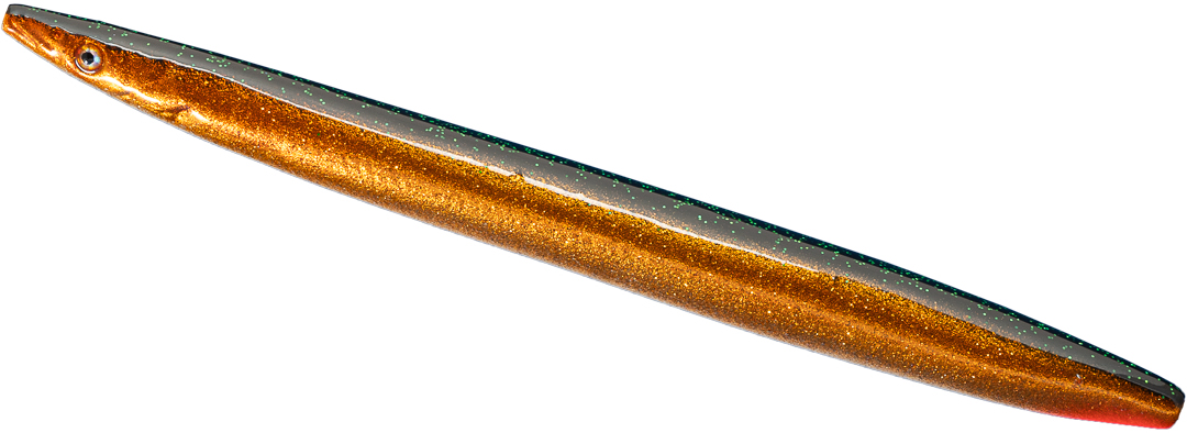 Savage Gear Line Thru Sandeel - Håndmalet i Danmark 11. Kobberbissen 11cm 15gram - Gennemløber