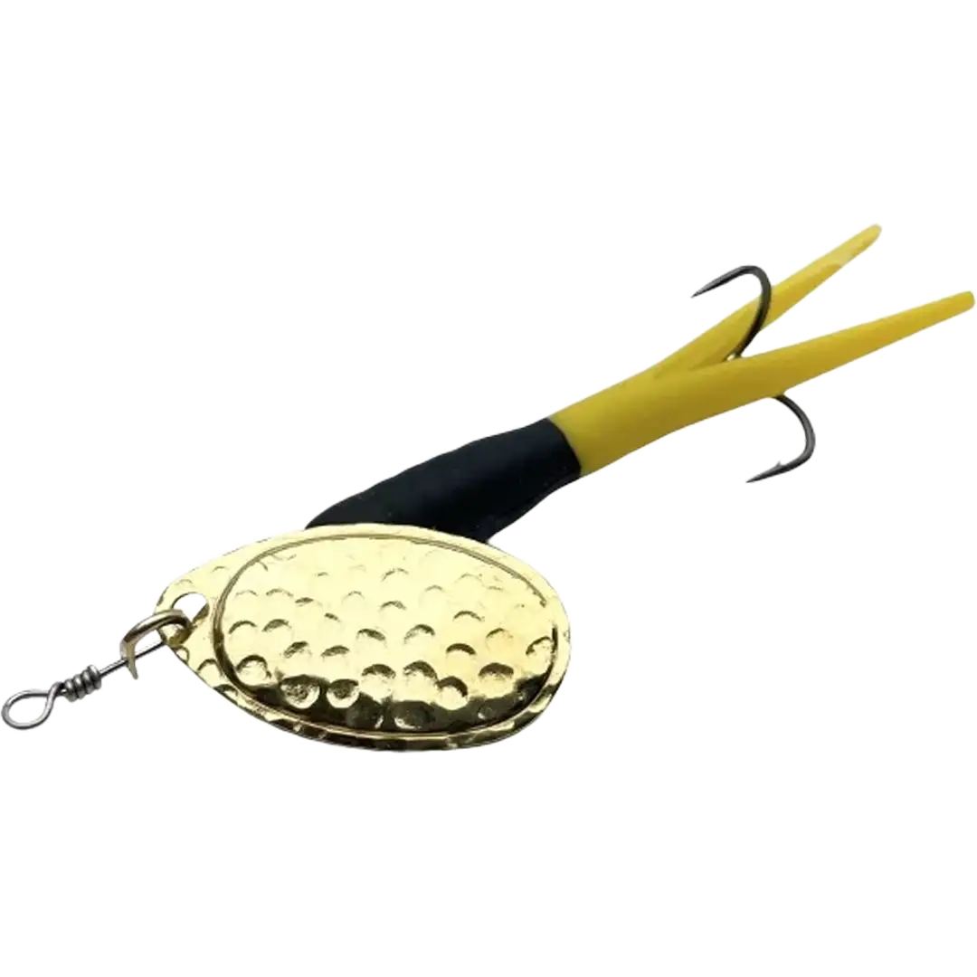 KarlK Mini Kondomspinner 12 Gram Sort/Gul Med Messing Blad - Spinner
