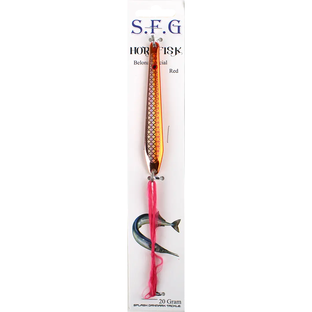 SFG Hornfiske Blink Orange 20 Gram Silketråd - Blink