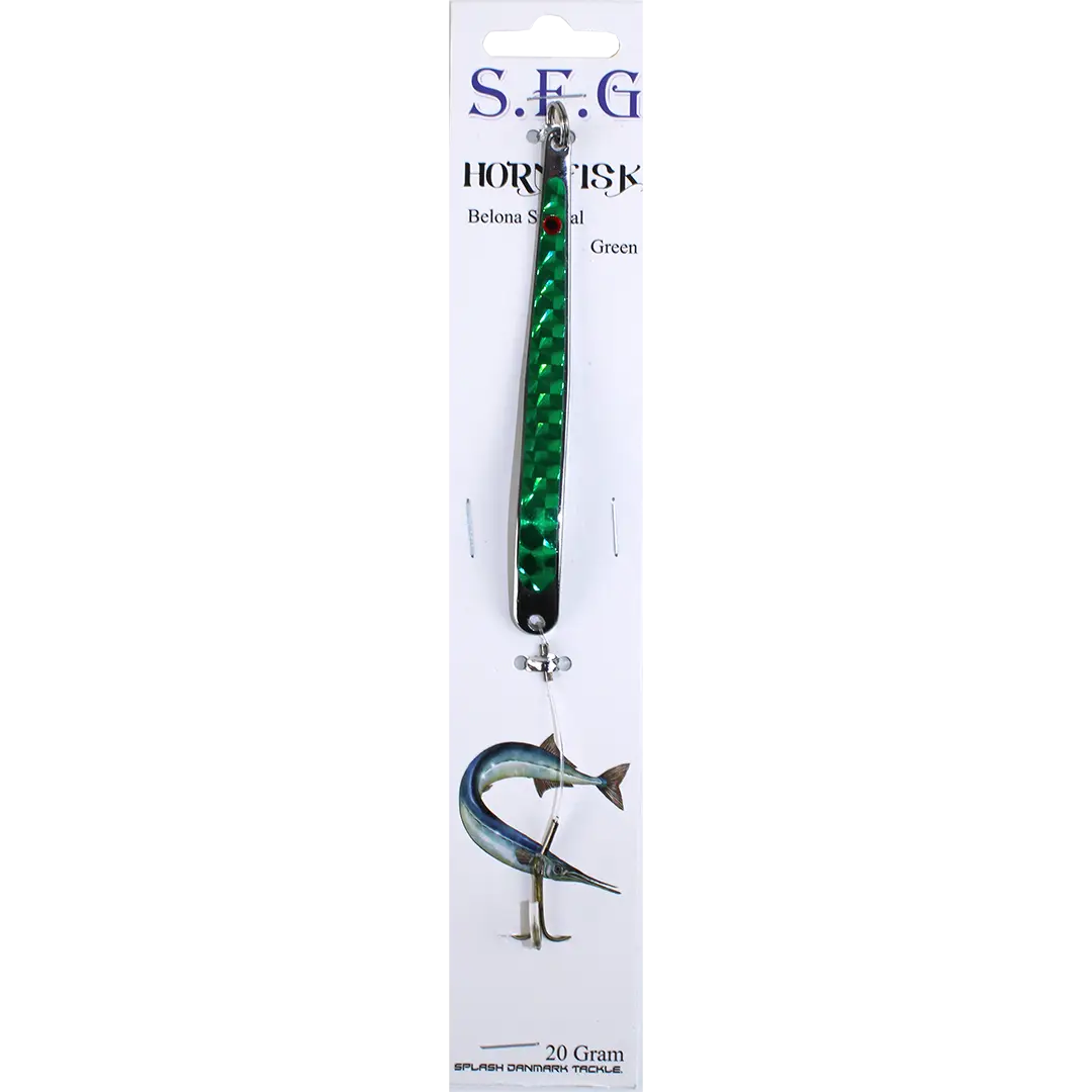 SFG Hornfiske Blink Grøn 20 Gram Krog - Blink