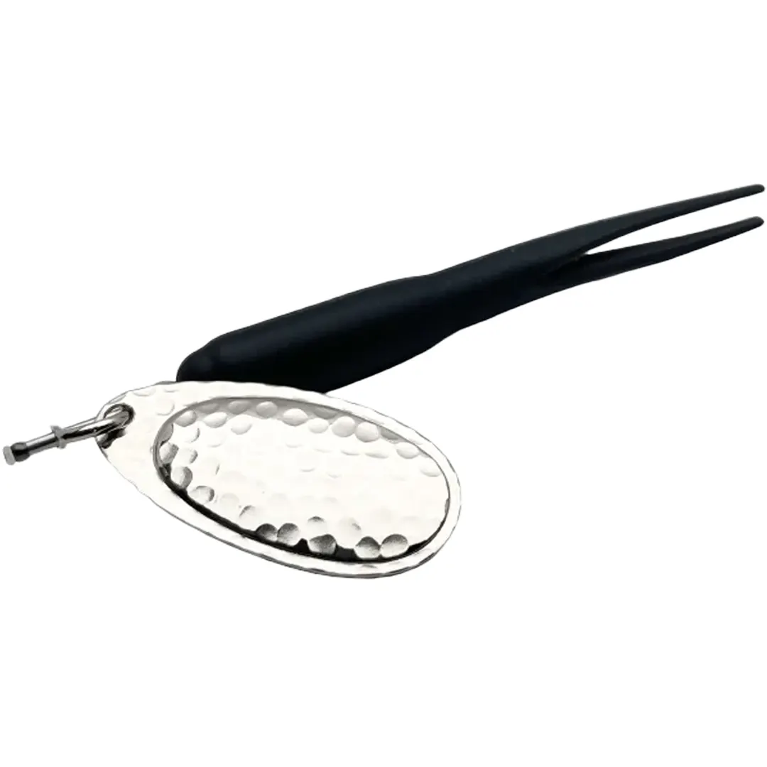 Karlk - Karl K Flying Condom Gennemløber Spinner St. 5 24gram Sort Med Sølv Blad - Spinner