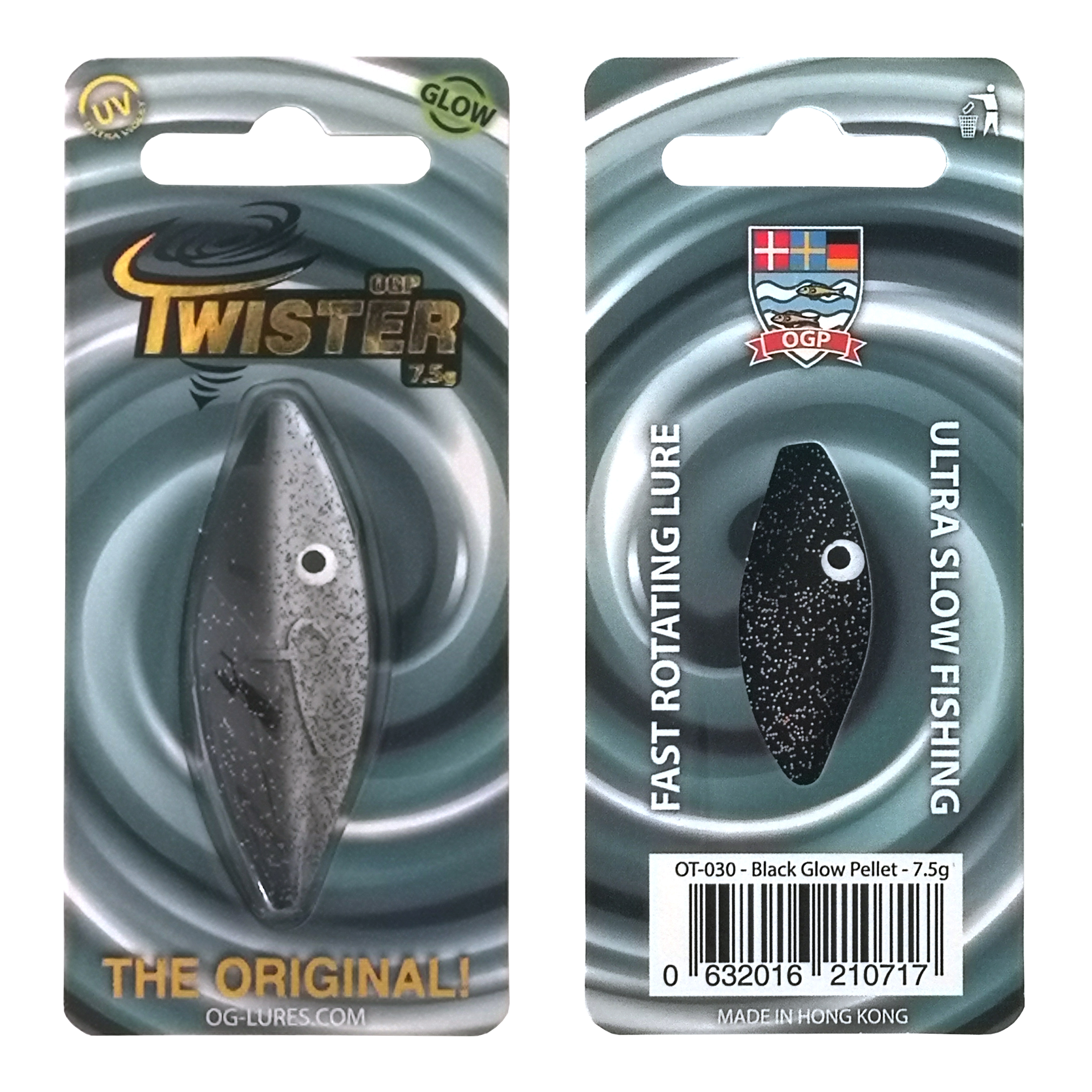 OGP Twister 2gram Black Glow Pellet - Gennemløber