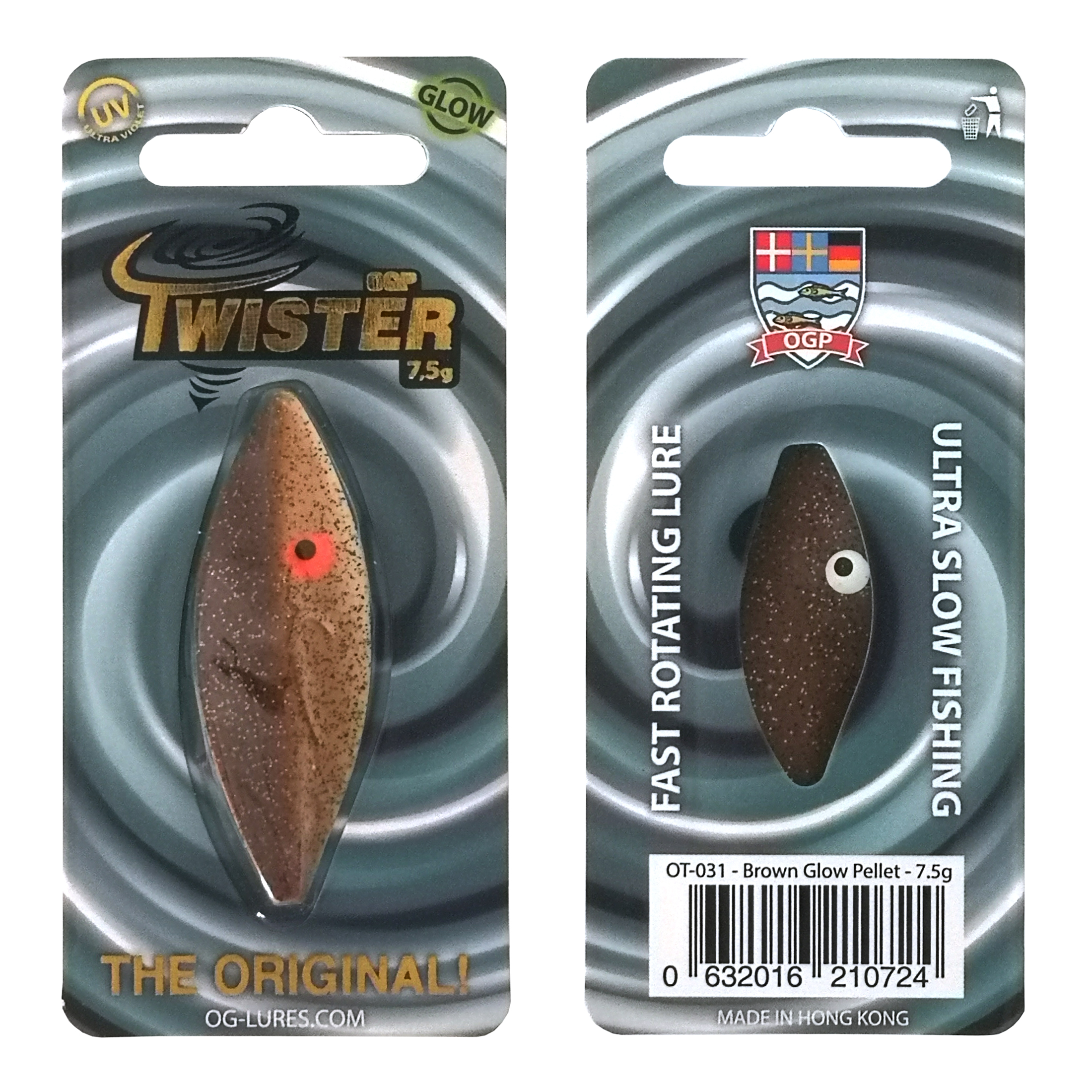 OGP Twister 2gram Brown Glow Pellet - Gennemløber