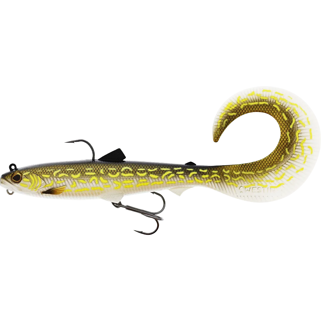 Westin BullTeez Curltail R2F 35 Gram Natural Pike - Gedde