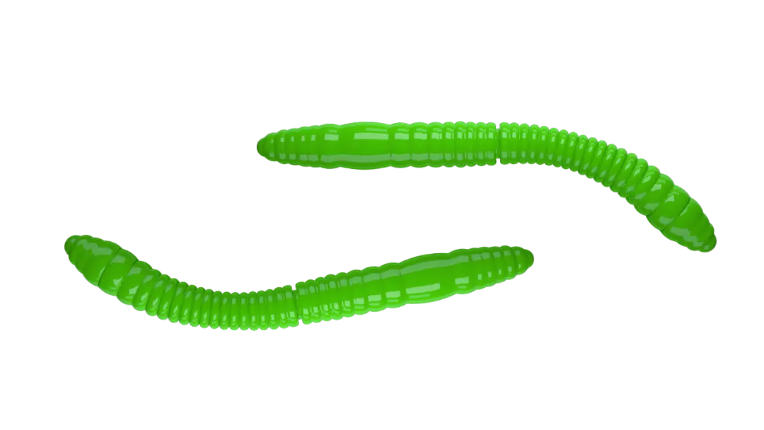 Libra Lures Fatty D Worm Tournament 55 Cheese Hot Green - Put & Take