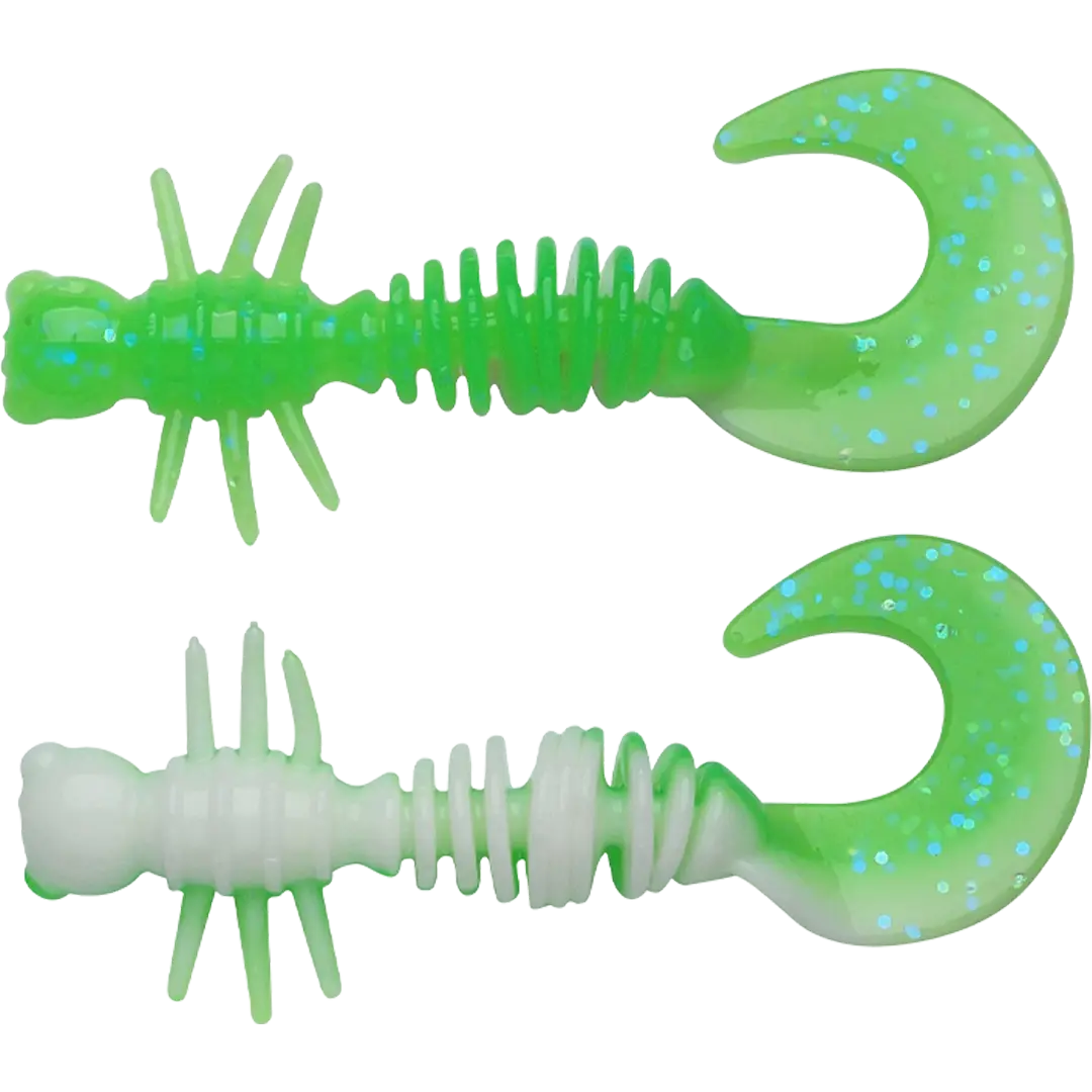 Berkley Powerbait Power Curly 5,5cm Spring Green/White - Put & Take