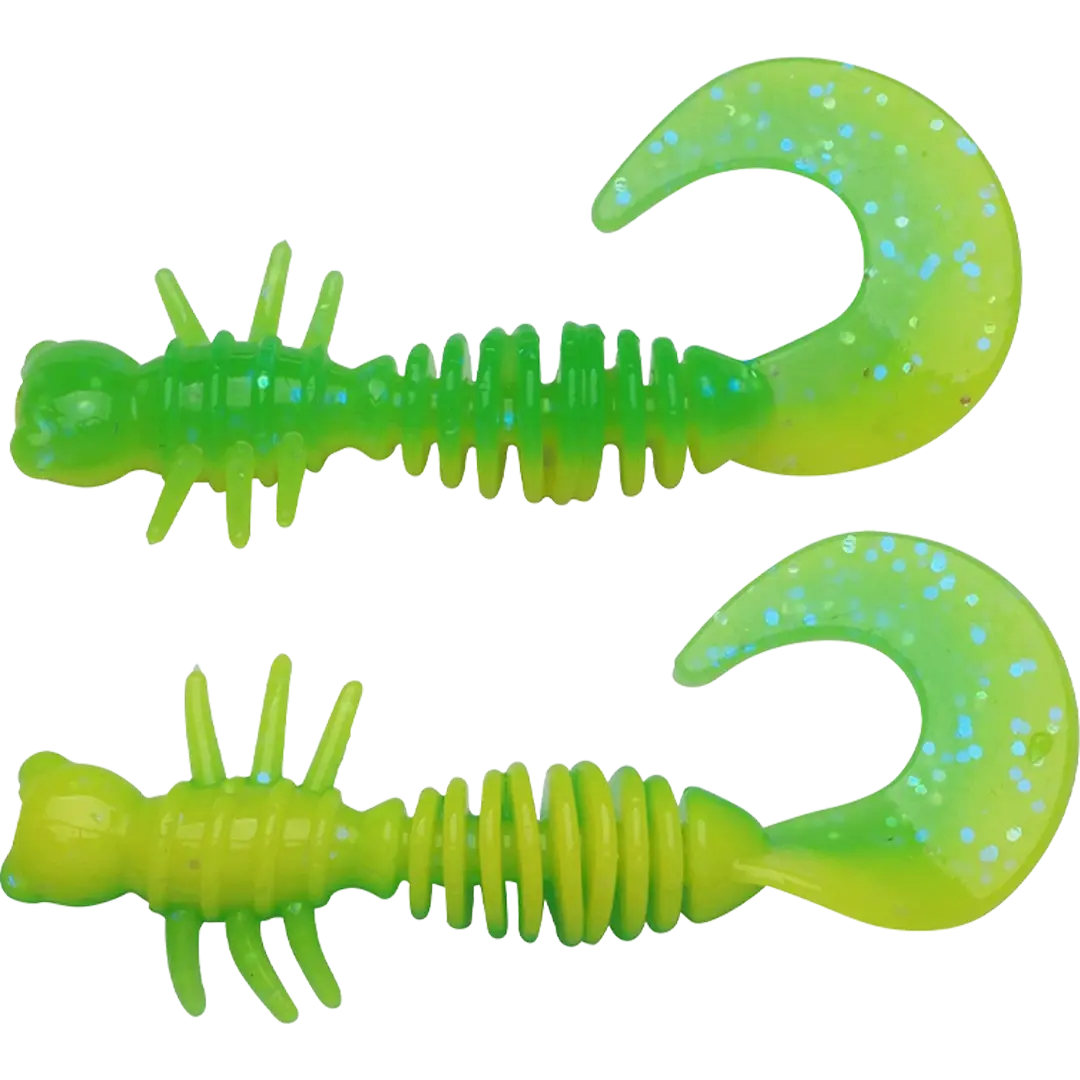 Berkley Powerbait Power Curly 5,5cm Spring Green/Sunshine Yellow - Put & Take