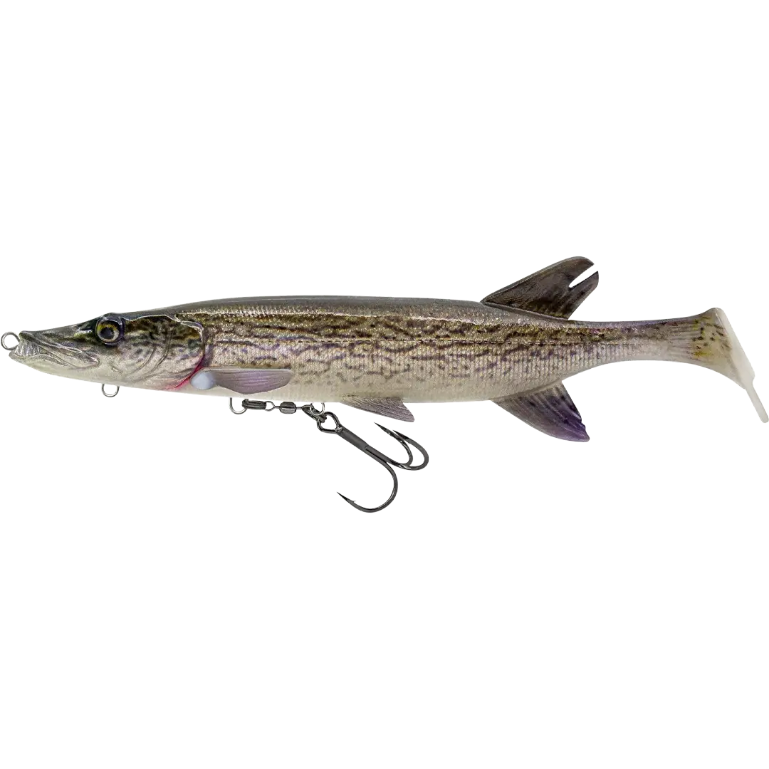 Savage Gear 3D Pike Shad 20cm White Pike - Gedde