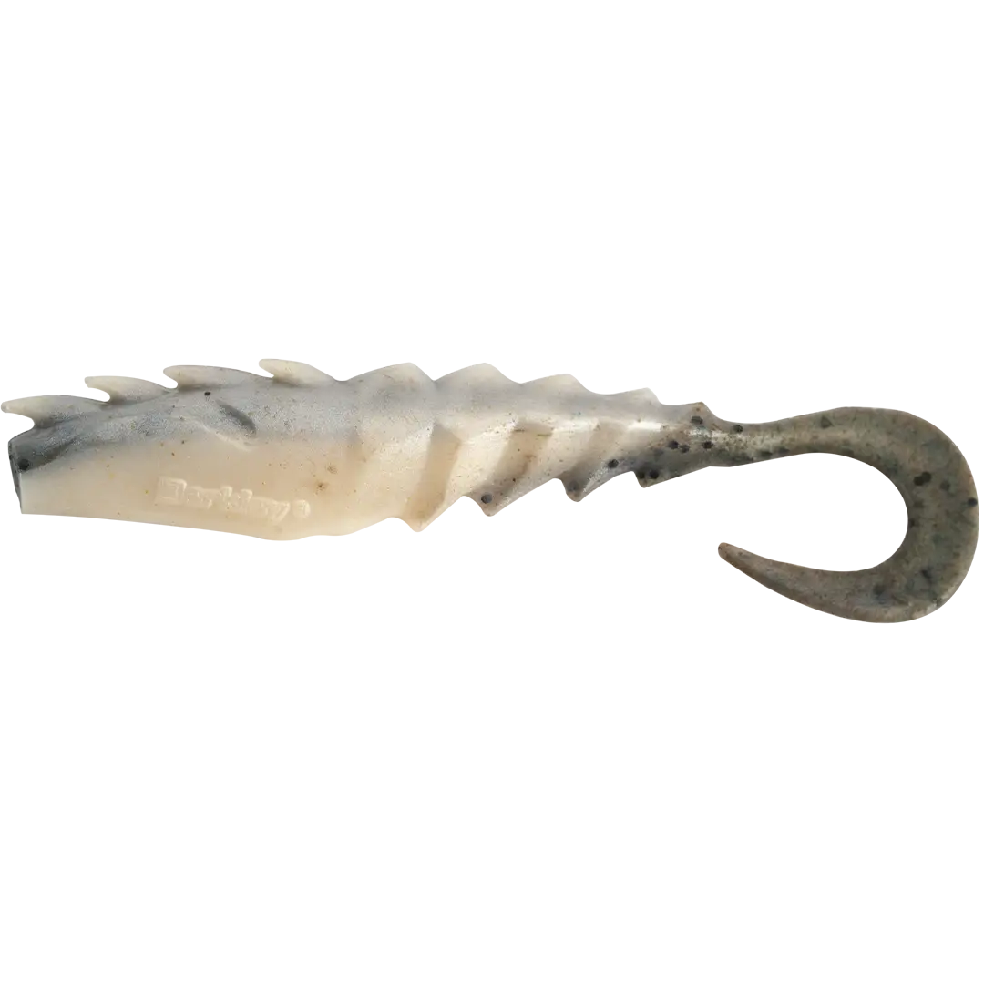 Berkley Gulp Nemesis Prawn Curl Tail 10cm Natural Shrimp - Gulp Alive!