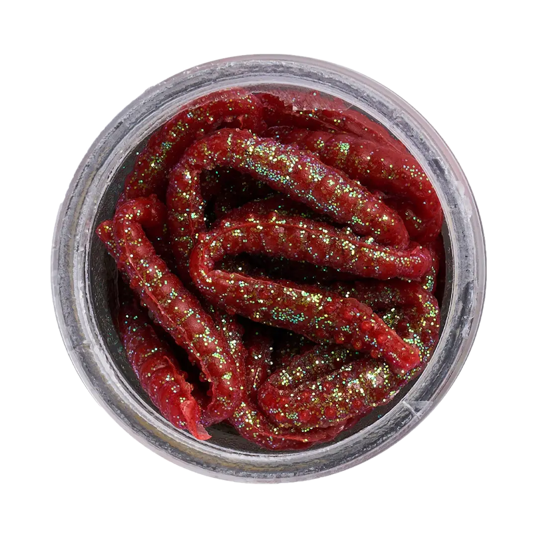 Berkley Powerbait Power Honey Worms Banana 2,5cm Rød - Put & Take