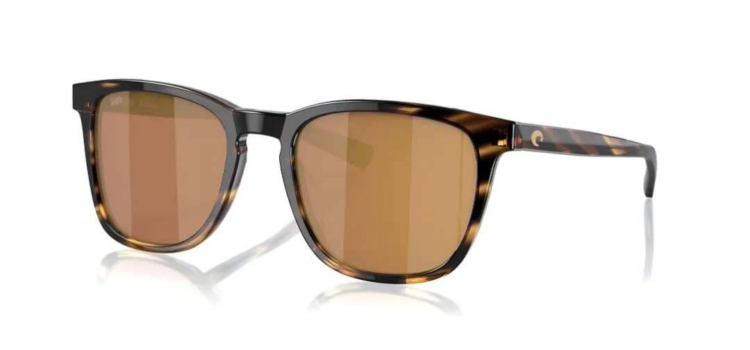 Costa Del Mar Sullivan Polaroid Solbriller Tortoise Glas Gold Mirror - Fiskebriller
