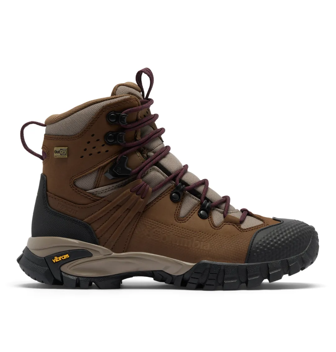 Columbia Women's GeoTerra Outdry LTR Boot kun str, 38 Dark Brown, Moonvista 7 (38) - Vandre- og vinterstøvler