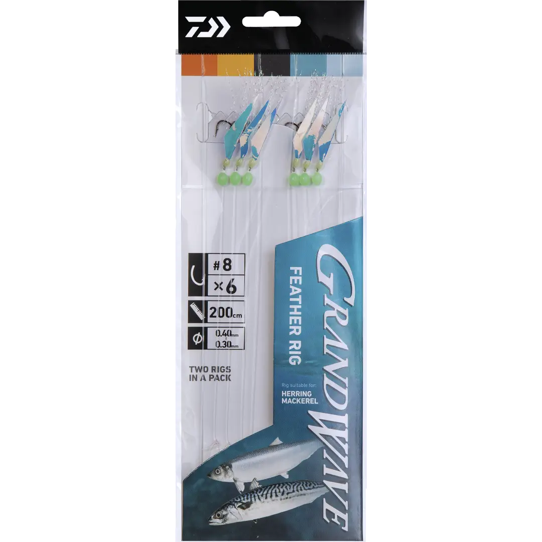Daiwa Grandwave Sabiki Rig 2 st. 8 - Silde/Makrelforfang