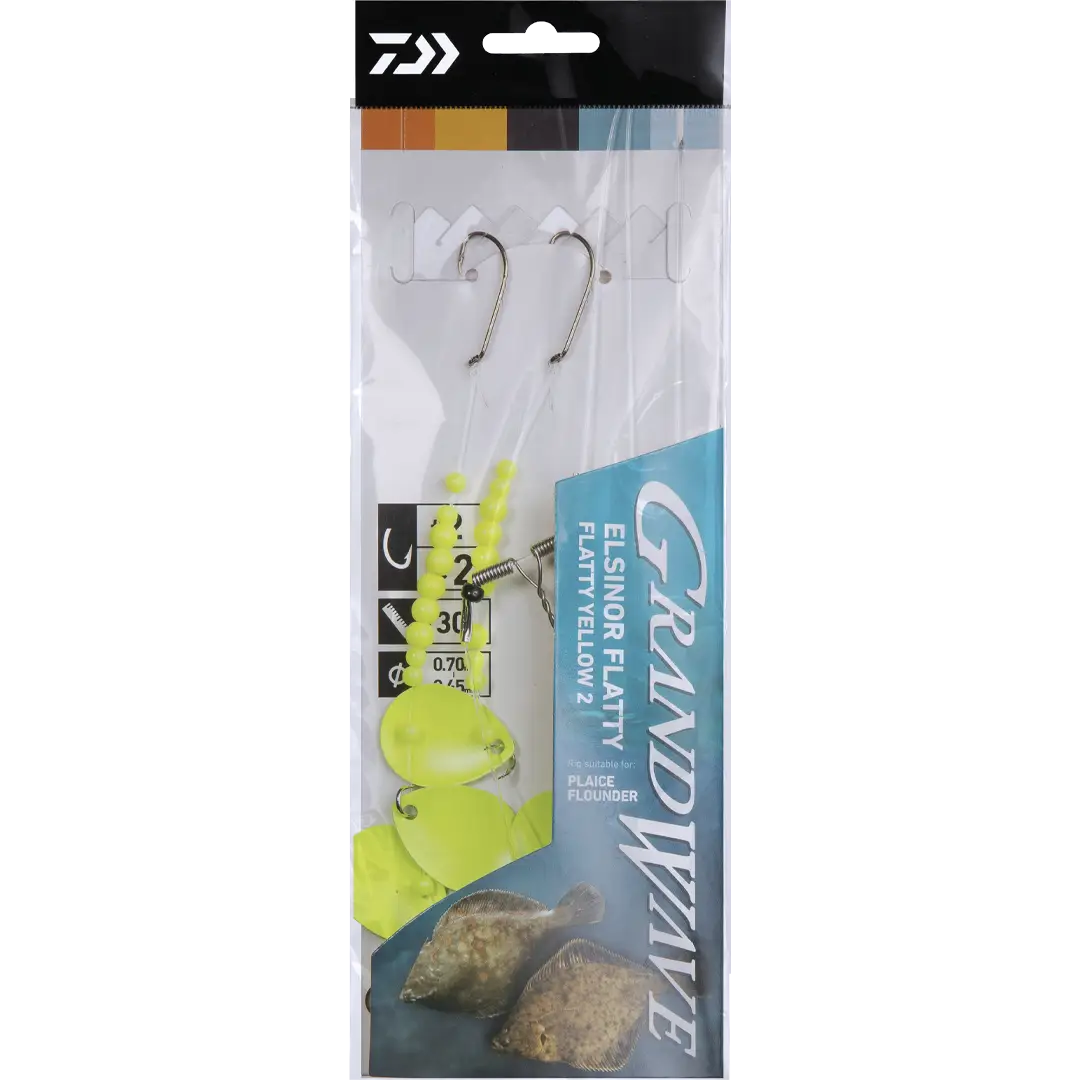 Daiwa Grandwave Elsinor Flatty Fladfiskeforfang Yellow #2 - Fladfiskeforfang