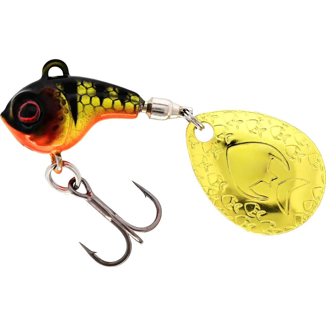 Westin Dropbite Tungsten Spin Tail Jig 1,6cm 7g Bling Perch - Spinner