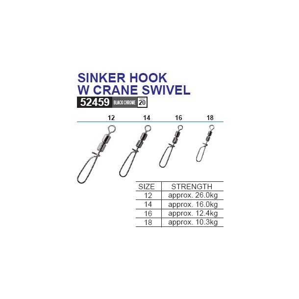 Owner Sinker Hook Crane Swivel