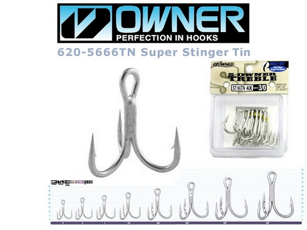 Owner ST-66 Stinger Super Tin Pirkekrog 5/0 (5stk.) - Kroge mv.