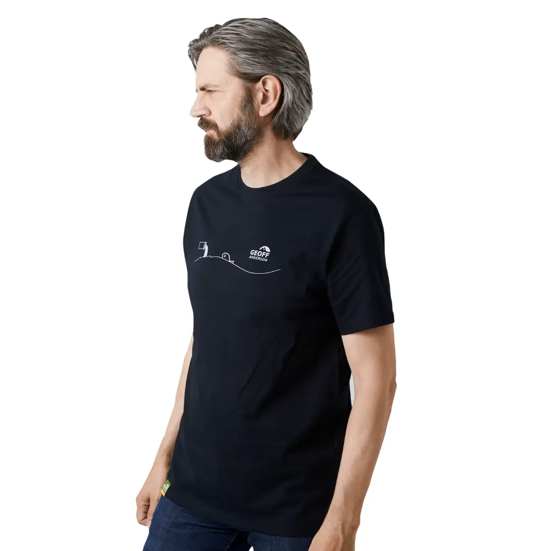 Geoff Anderson Organic Tee 2024 S Pollution Black - T-Shirt