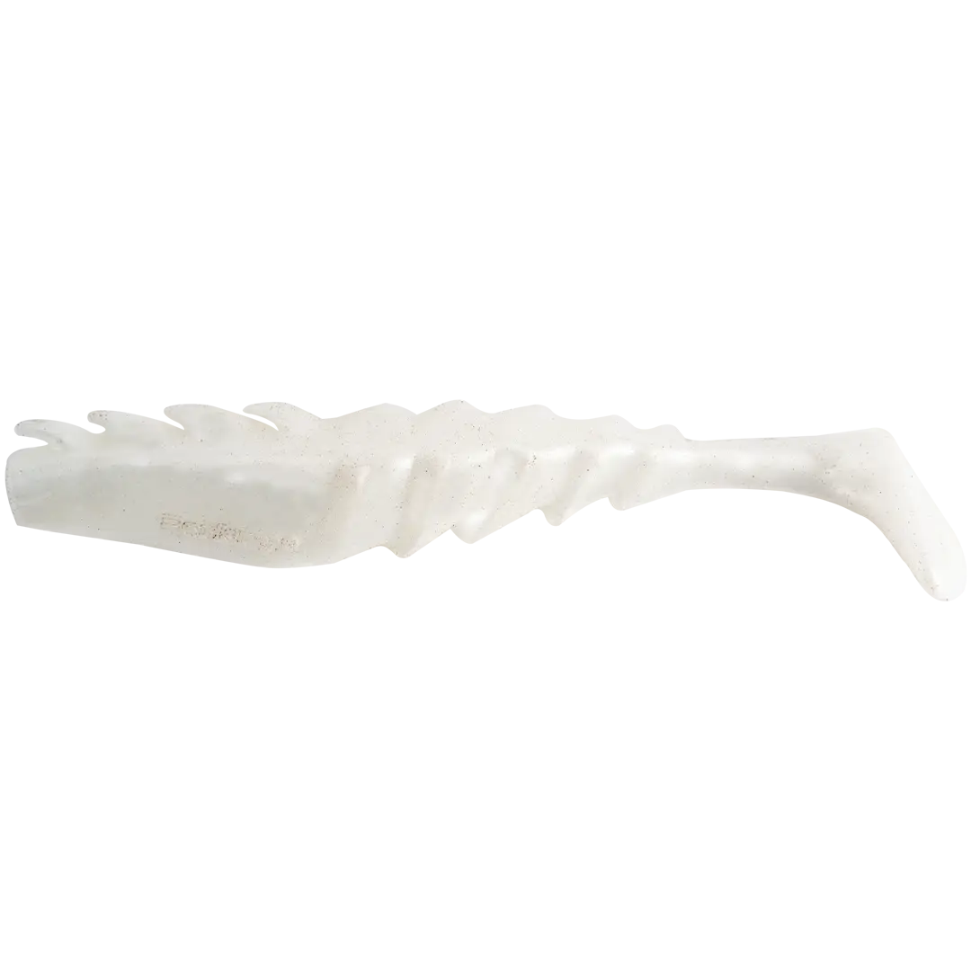 Berkley Gulp Nemesis Prawn Paddle Tail 10cm Pearl White - Gulp Alive!