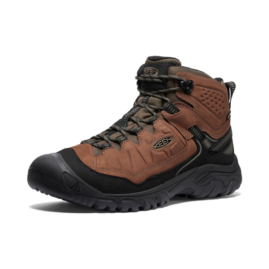 Keen Men's Targhee IV Waterproof Hiking Boot WIDE Bison/Black 47 - Vandrestøvler