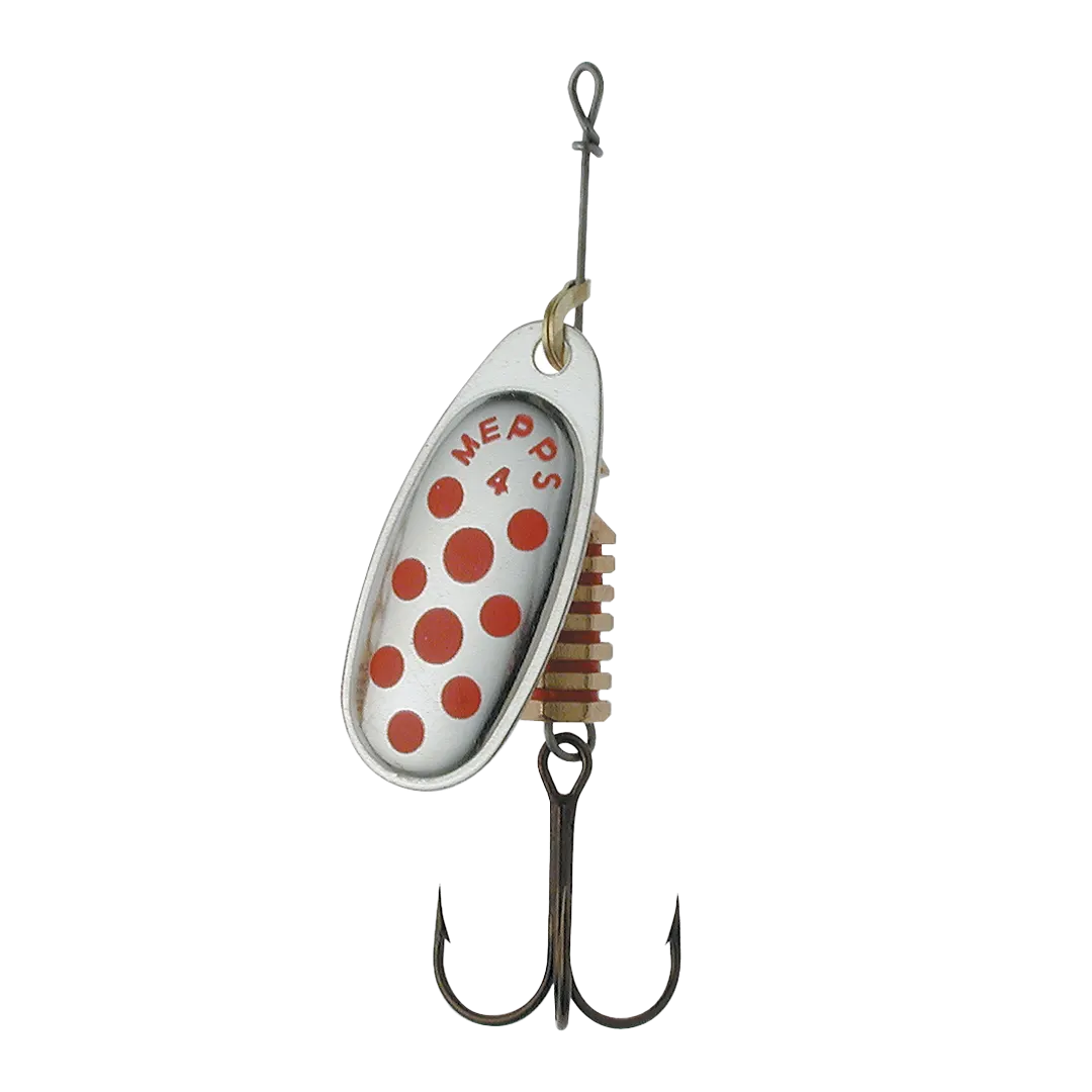 Mepps Comet Decoree Silver Red Dots St. 4 8gram - Spinner