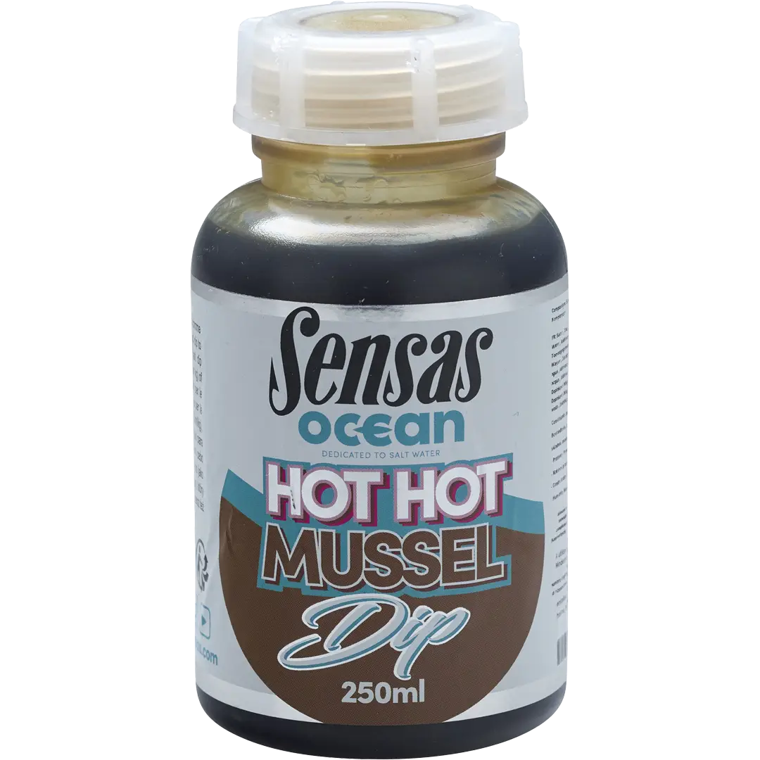 Sensas Ocean Concept Dip 250ml Hot Mussel - Bait
