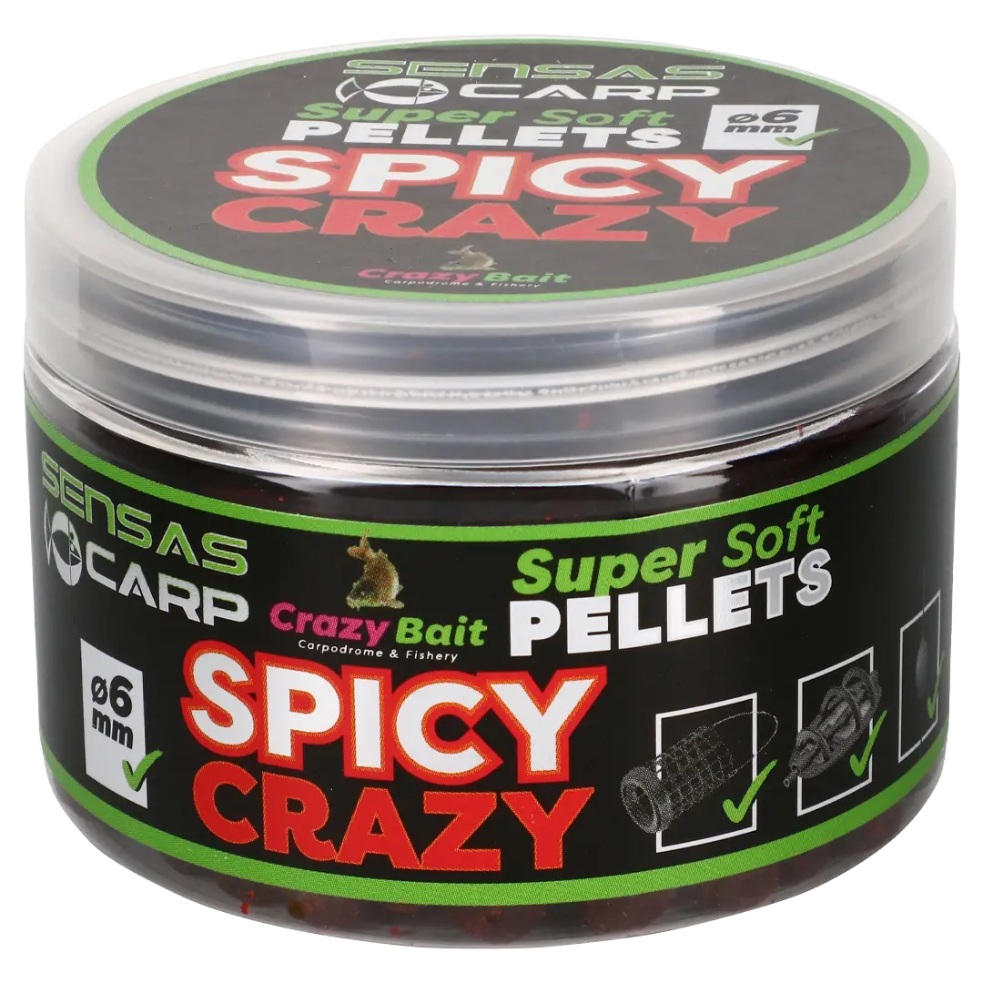 Sensas Crazy Super Soft Pellets Spicy Crazy - Bait