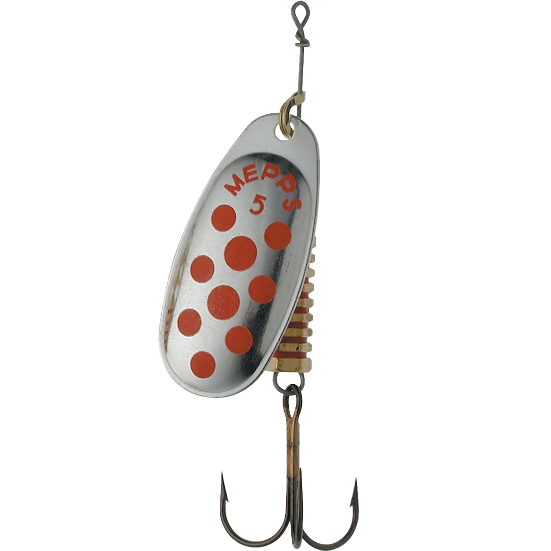 Mepps Comet Decoree Silver Red Dots St. 5 11gram - Spinner