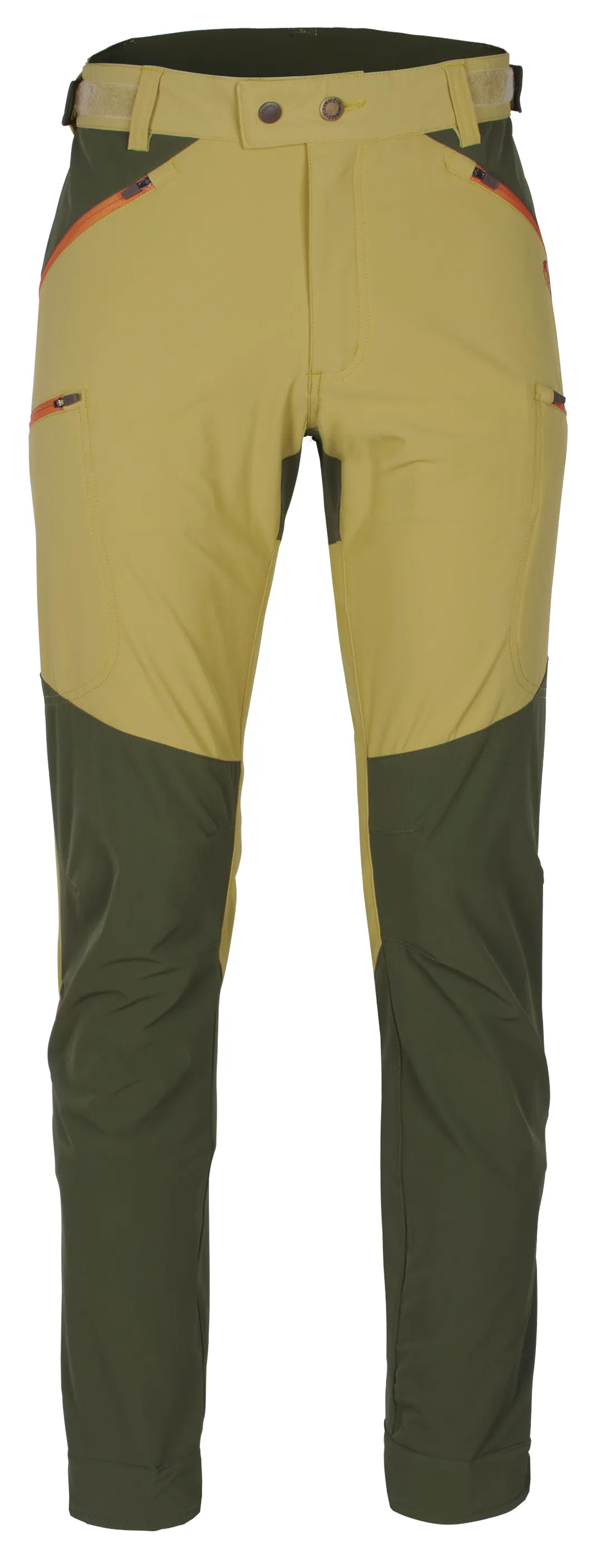 Pinewood Men's Abisko Light Stretch Trousers - Udgået Farver Golden Hay/Moss Green C56 - Friluftsbukser