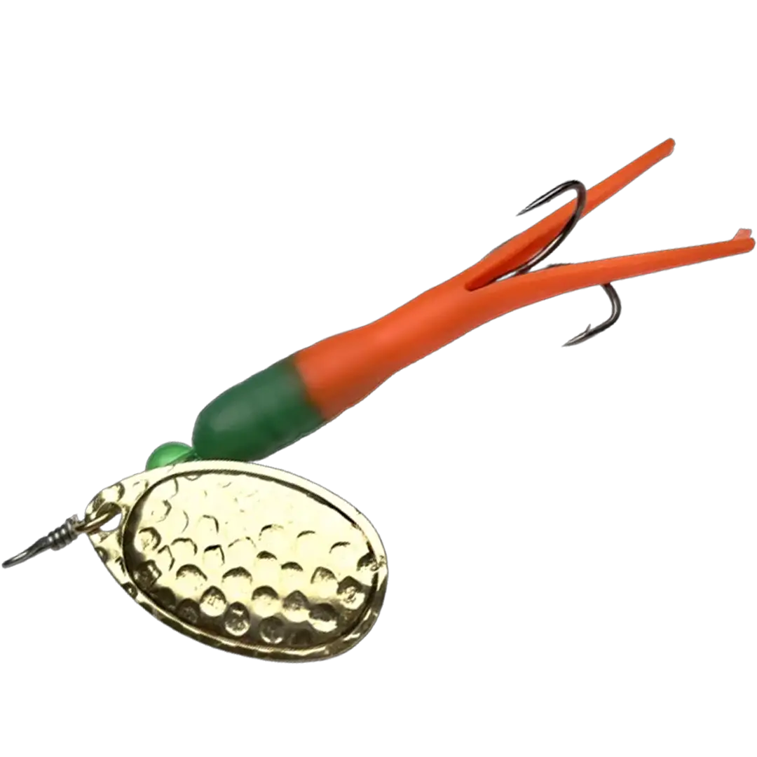 KarlK Mini Kondomspinner 12 Gram Gulerod Med Messing Blad - Spinner