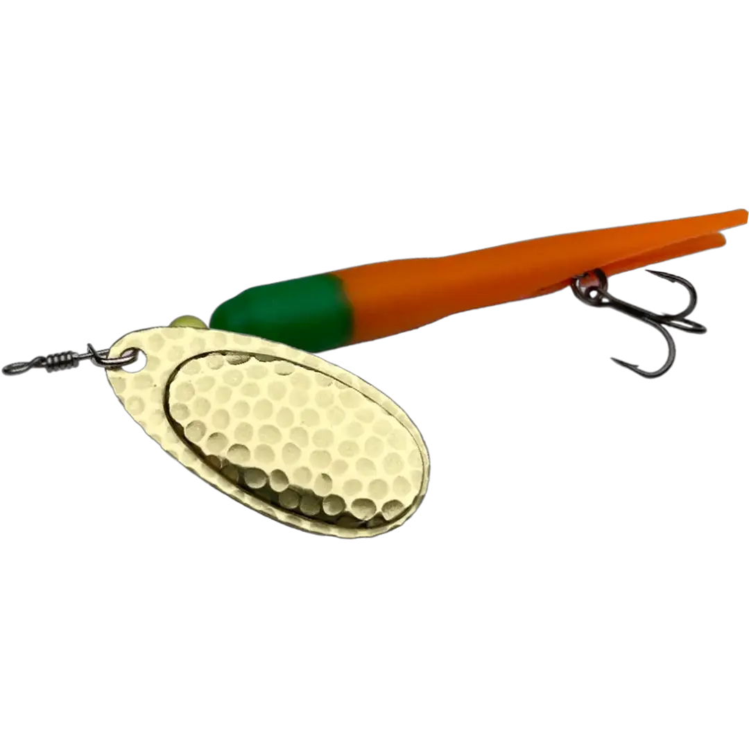 KarlK Upstream Kondomspinner 20 Gram Gulerod Med Messing Blad - Spinner