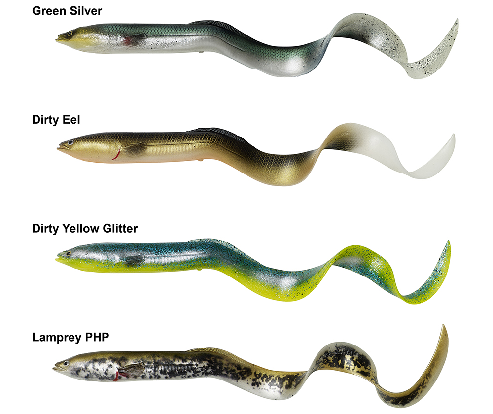 Savage Gear 3D Real Eel 2020 farver Green Silver 15 cm 12 gram - Gedde