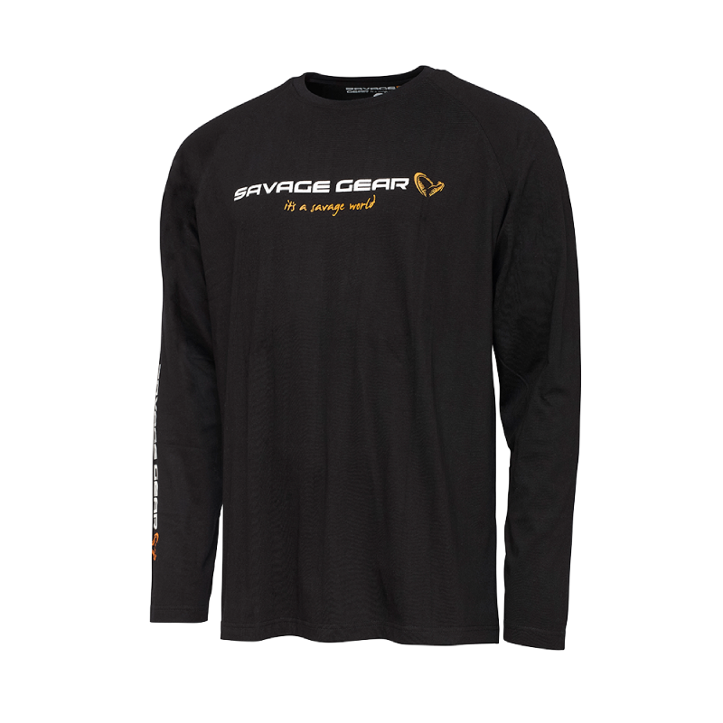 Savage Gear Signature Logo Long Sleeve T-Shirt M - T-Shirt