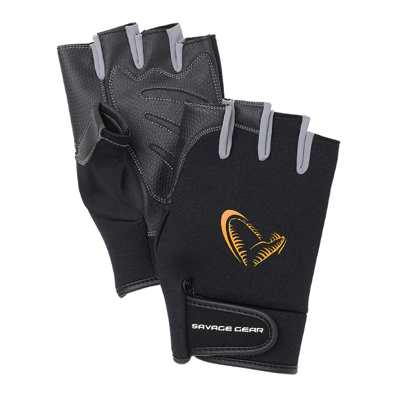 Savage Gear Neoprene Half Finger Glove L - Fiskehandsker