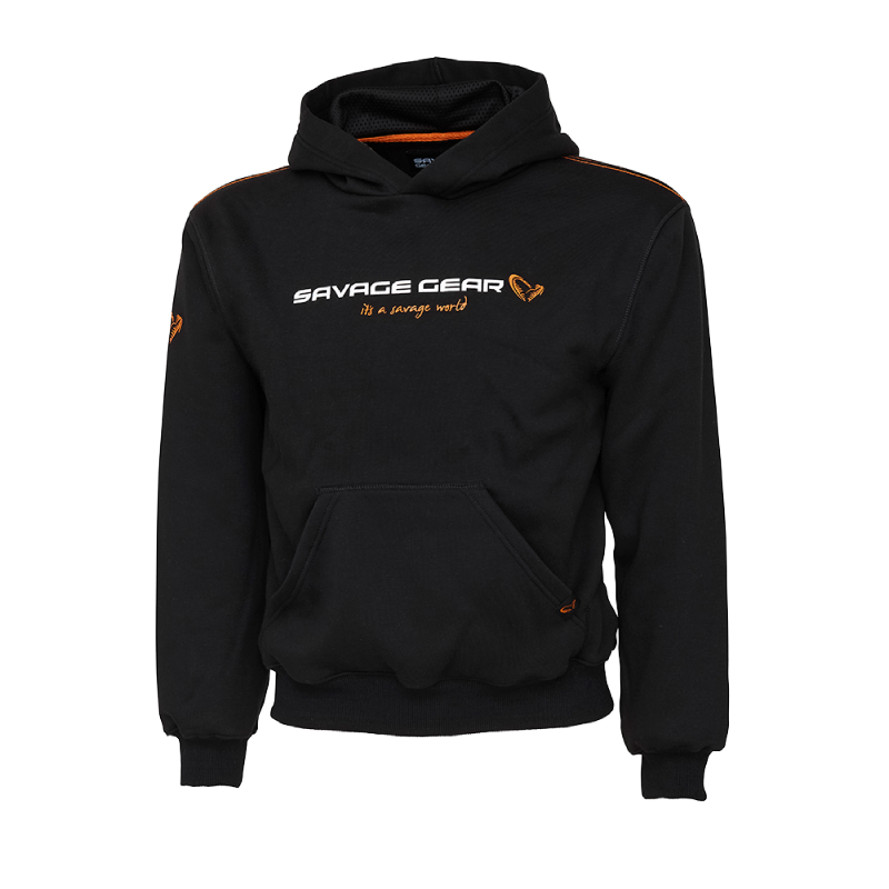 Savage Gear Junior Logo Hoodie 10-12 År - Trøjer