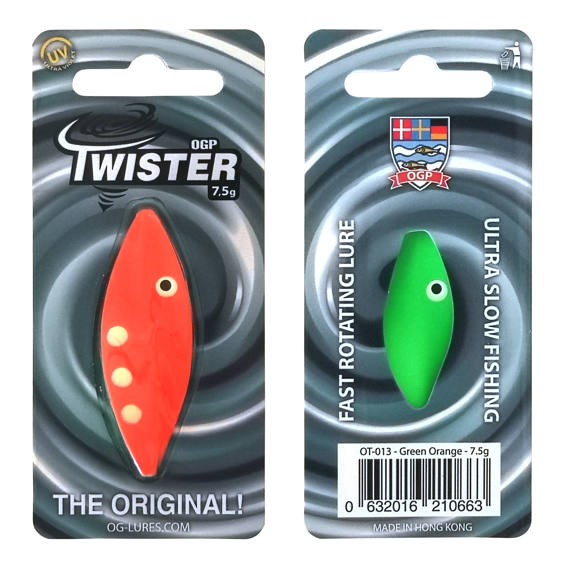OGP Twister 2gram Green Orange - Gennemløber
