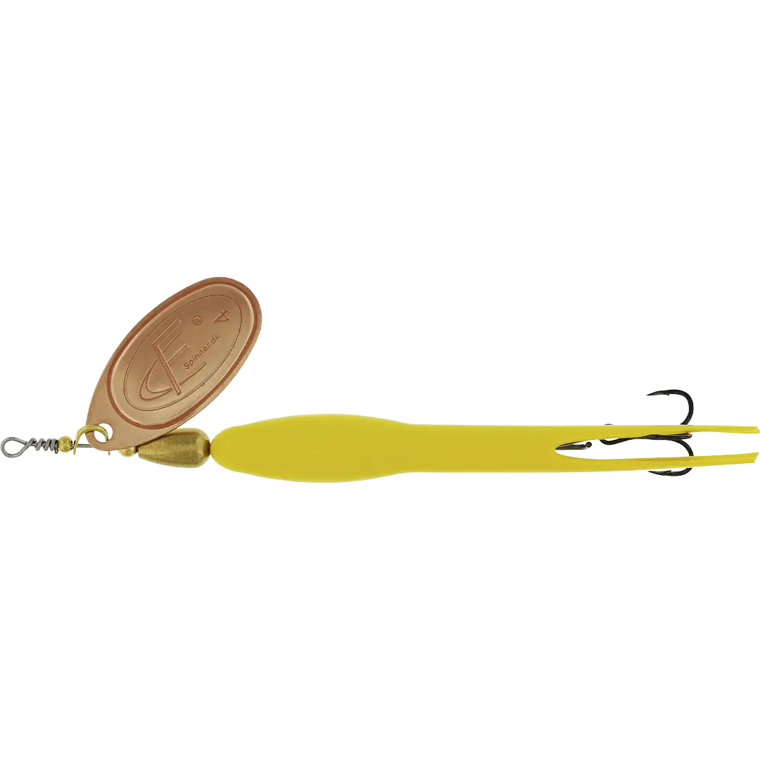 Westin FC Spinner Downstream 25 Gram Fluoro Yellow Copper Blad - Spinner