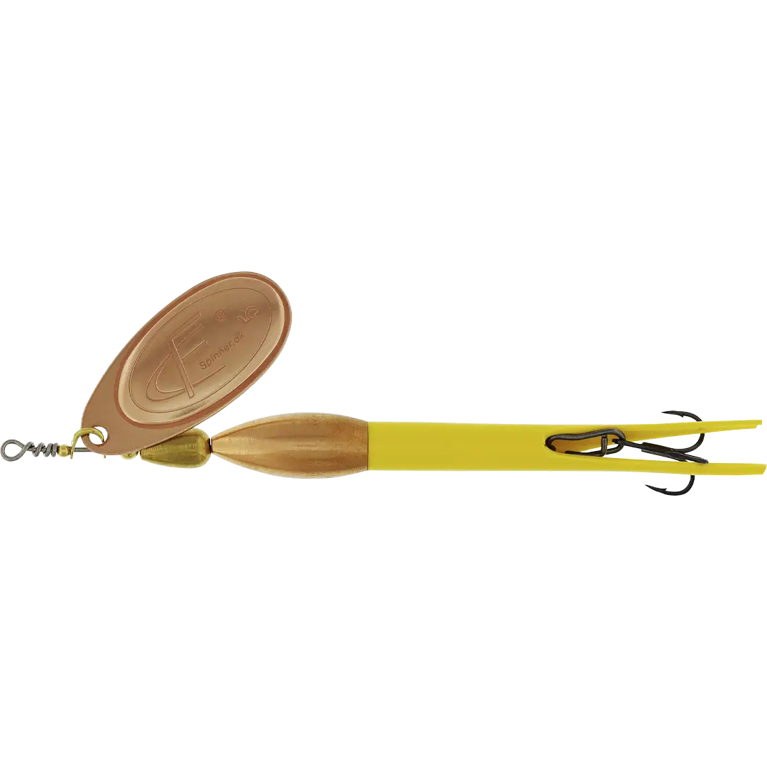 Westin FC Spinner Bullet 35 Gram Fluoro Yellow Copper Blad - Spinner