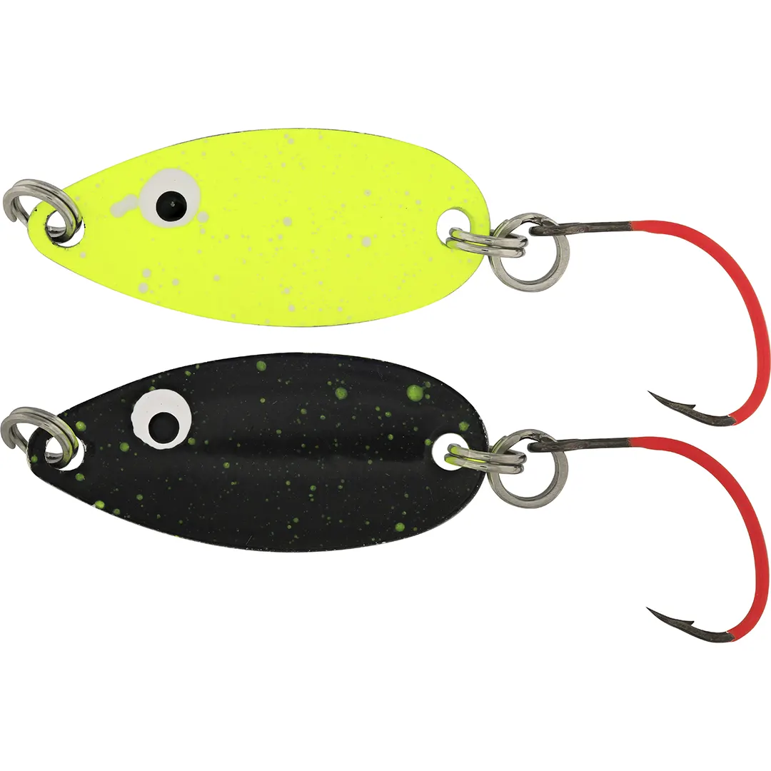 Westin Fidusen Slim 3 Gram Black/Chartreuse Splat - Mikroblink