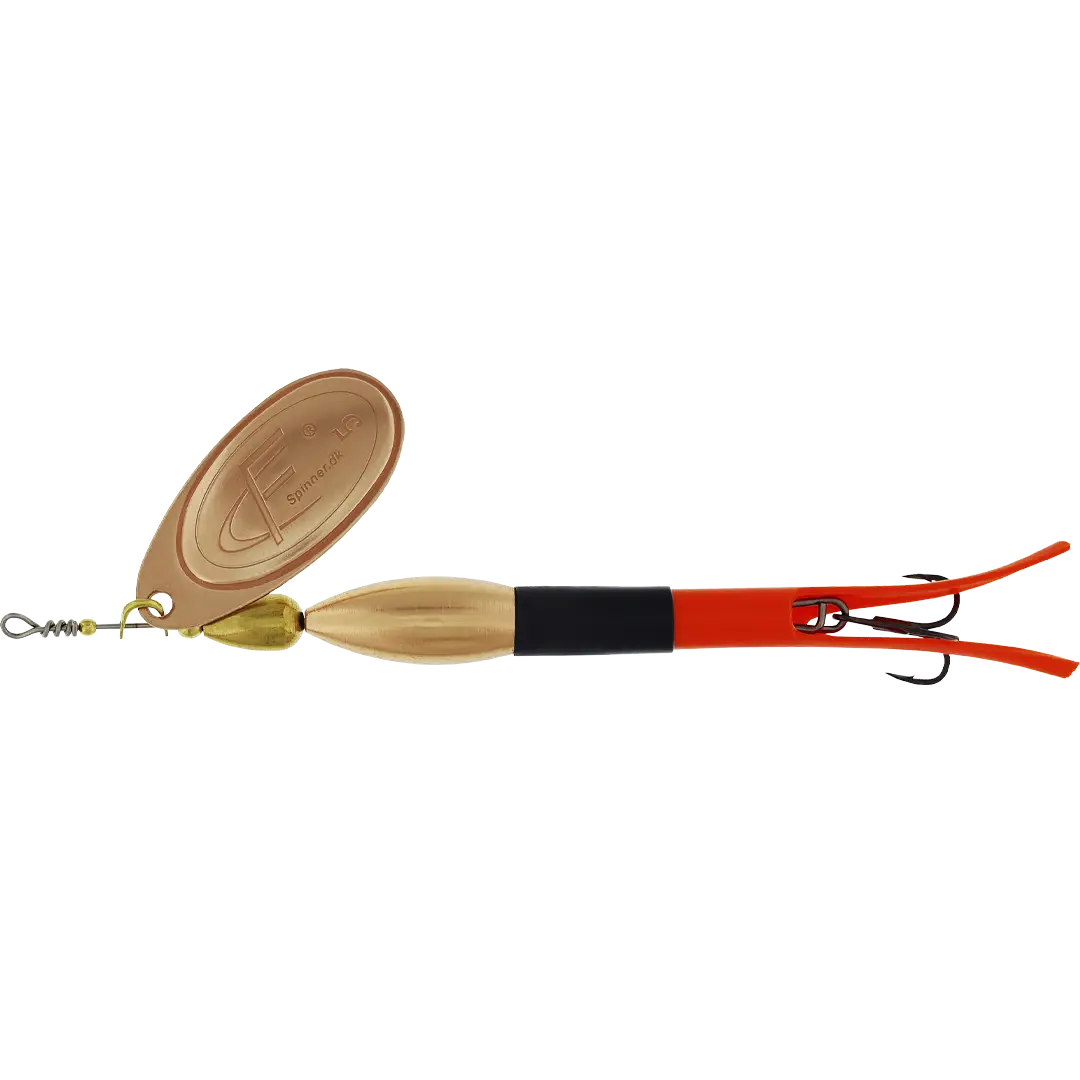 Westin FC Spinner Bullet 30 Gram Black/Fluoro Orange Copper Blad - Spinner