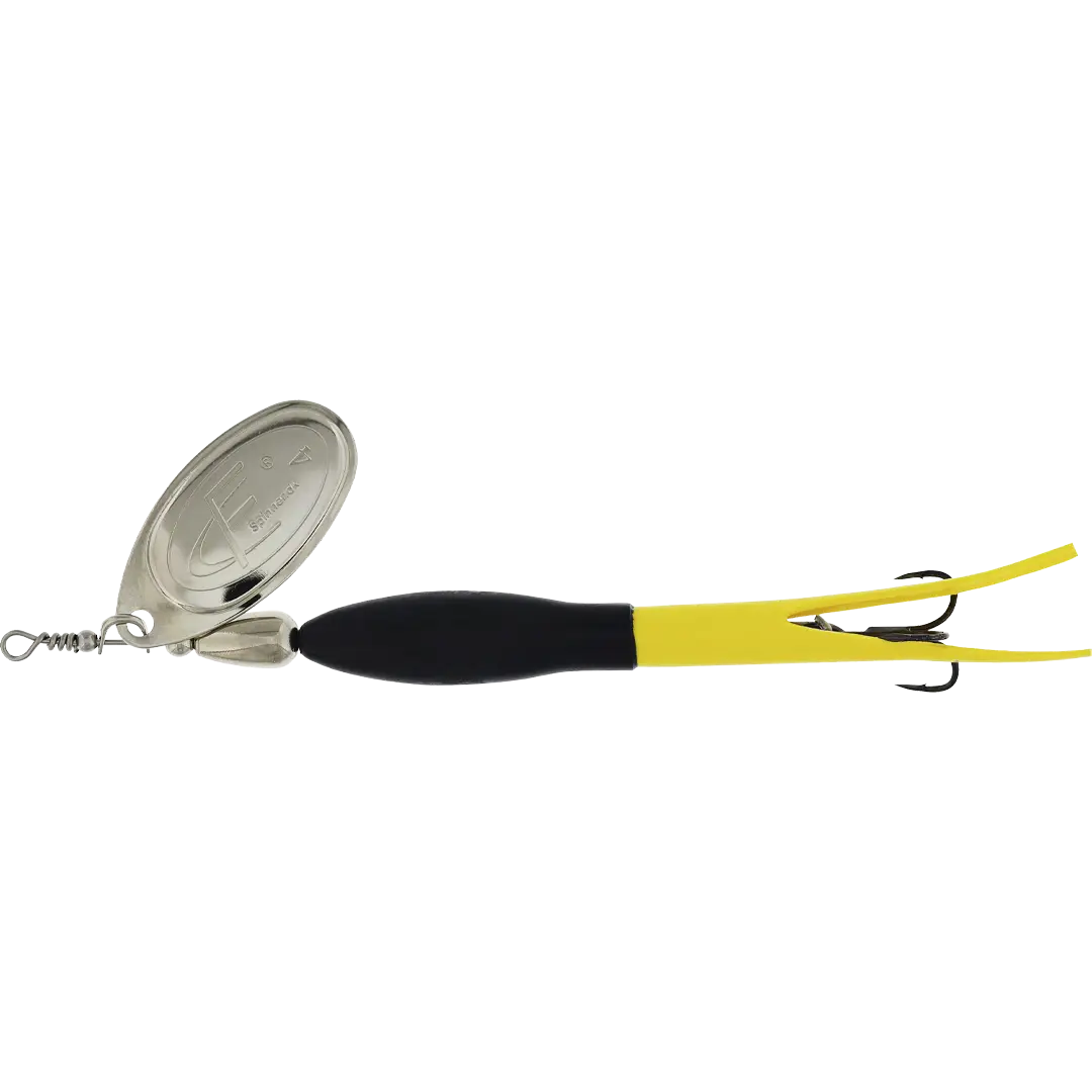 Westin FC Spinner Downstream 25 Gram Black/Fluoro Yellow Silver Blad - Spinner