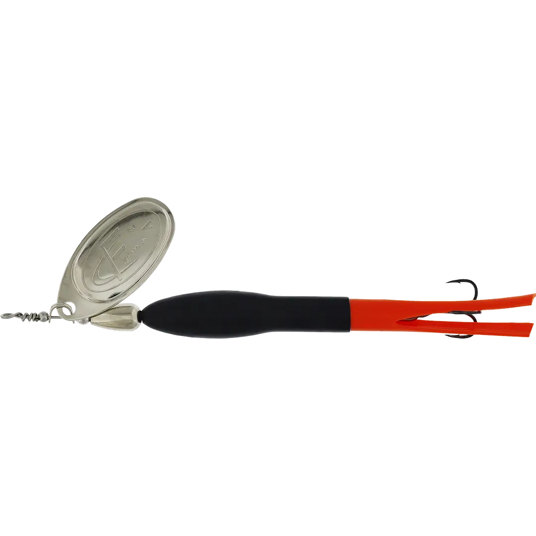 Westin FC Spinner Downstream 25 Gram Black/Fluoro Orange Silver Blad - Spinner