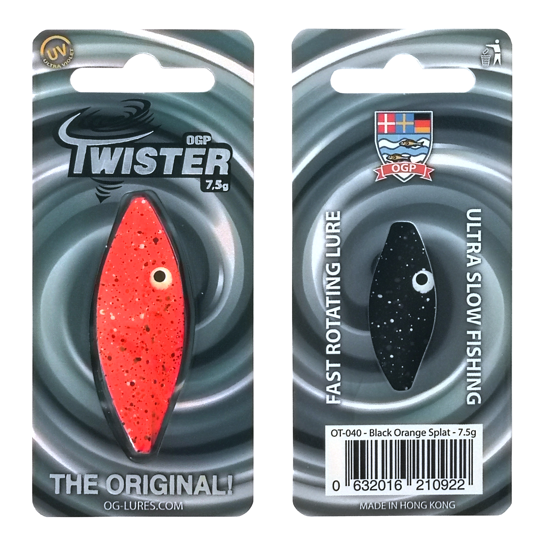 OGP Twister 2gram Black Orange Splat - Gennemløber